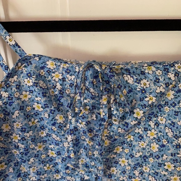 NWT Bohemian Ditsy Print Cinched Mini Sundress - Picture 4 of 10